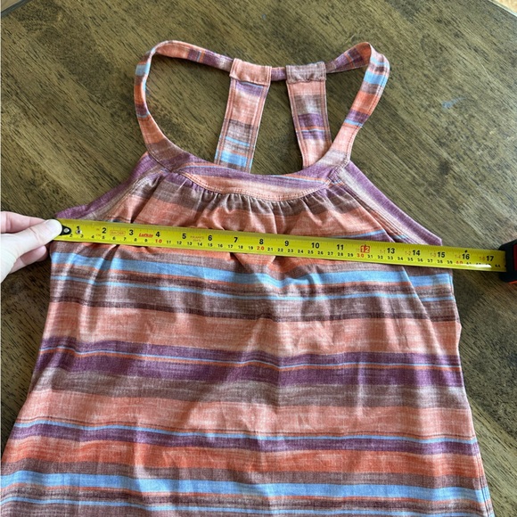 NWT Cantline Terra Soleil Striped Pink Orange A-Line Women's Skirt Size Medium - Picture 7 of 7